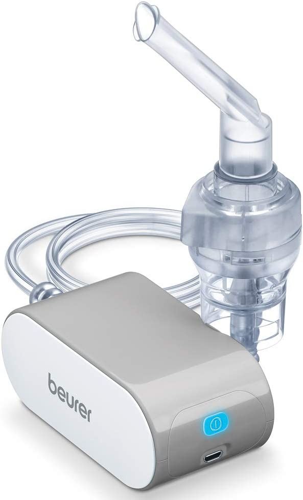 Beurer IH58UK Compact Nebulizer | For Allergies, Allergies and Health Problems | Quiet Inhaler with Compressed Air Technology | Nebulizer for Adults and Children | With Practical Storage Bag