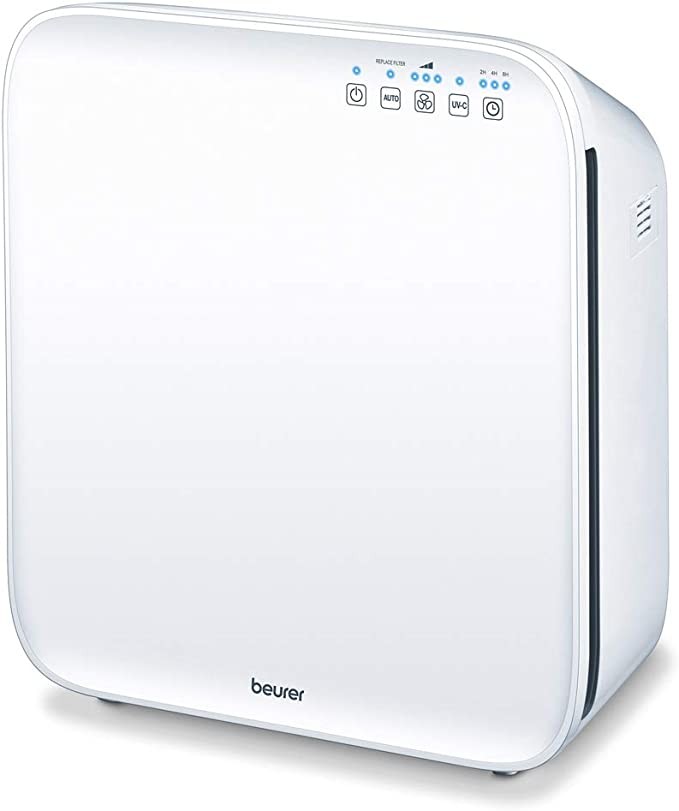 Beurer LR310 Air Purifier | Three Layer Filtration System | Removes 99.5% of Pollutants from Home Air | Dust Particle Sensor | Additional UV Cleaning |