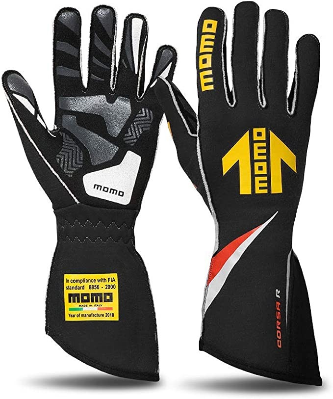 Momo Gloves - Corsa R, Outer Needle, Pre-Bent, FIA 8856/2000